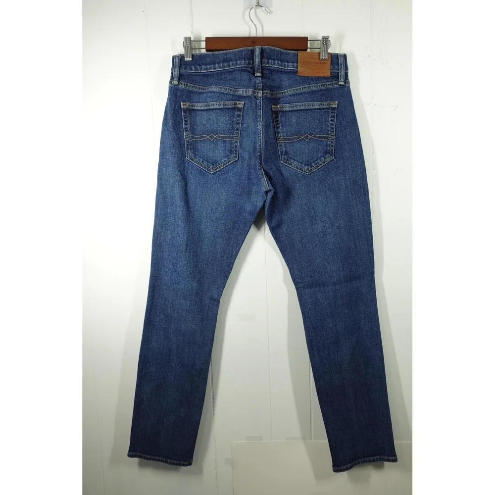 Lucky Brand Jeans Mens 30x30 Blue 121 Slim Straight Stretch Denim‎ Medium Wash